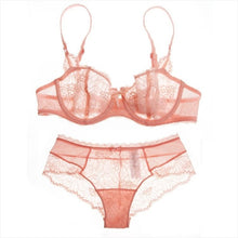 Load image into Gallery viewer, Brand lingerie set sexy lace sexy transparent ultra-thin female