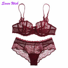Load image into Gallery viewer, Brand lingerie set sexy lace sexy transparent ultra-thin female