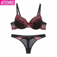 Load image into Gallery viewer, high-end brand New Arrival lace bra set push up