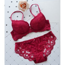 Load image into Gallery viewer, 2018 Fashion Lady Bra Brief Sets Lace Push Up Bra Set