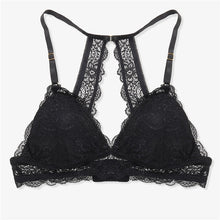 Load image into Gallery viewer, 3/4 Cup Black Wireless Bralette For Women Unlined