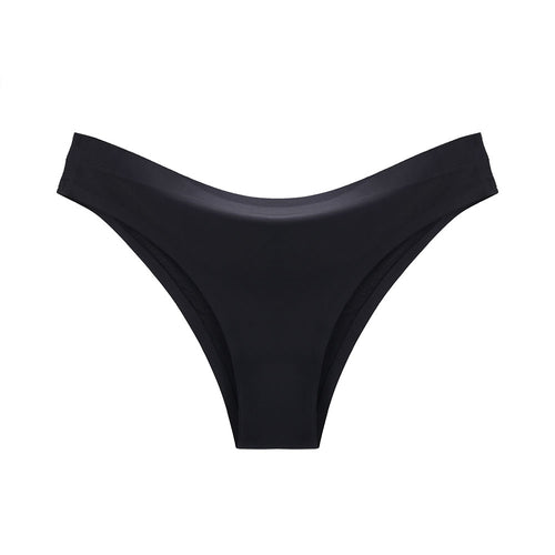 Women Ice-silk Seamless Panties One-piece Solid Colour