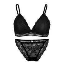 Load image into Gallery viewer, Deruilady New Women Sexy Lace bra set Solid Women