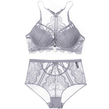 Load image into Gallery viewer, CINOON Floral Lace Lingerie Front Closure Bra Set Backless