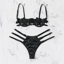 Load image into Gallery viewer, two piece set Lingerie Women Lace Bra Sexy