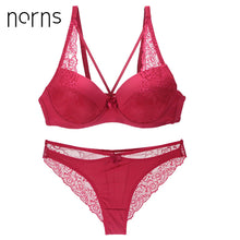 Load image into Gallery viewer, Norns women's sexy underwear set lace lingerie set push up plus size bra set