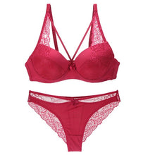 Load image into Gallery viewer, Norns women's sexy underwear set lace lingerie set push up plus size bra set