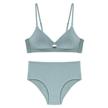 Load image into Gallery viewer, CINOON High Quality Cotton Underwear Set Fashion Striped Bra Set Noble