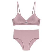 Load image into Gallery viewer, CINOON High Quality Cotton Underwear Set Fashion Striped Bra Set Noble