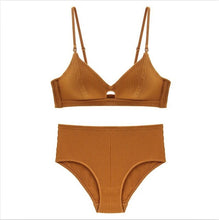 Load image into Gallery viewer, CINOON High Quality Cotton Underwear Set Fashion Striped Bra Set Noble