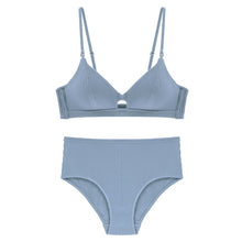 Load image into Gallery viewer, CINOON High Quality Cotton Underwear Set Fashion Striped Bra Set Noble